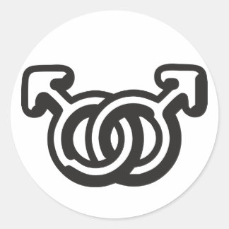 HomoMen Runt Klistermärke