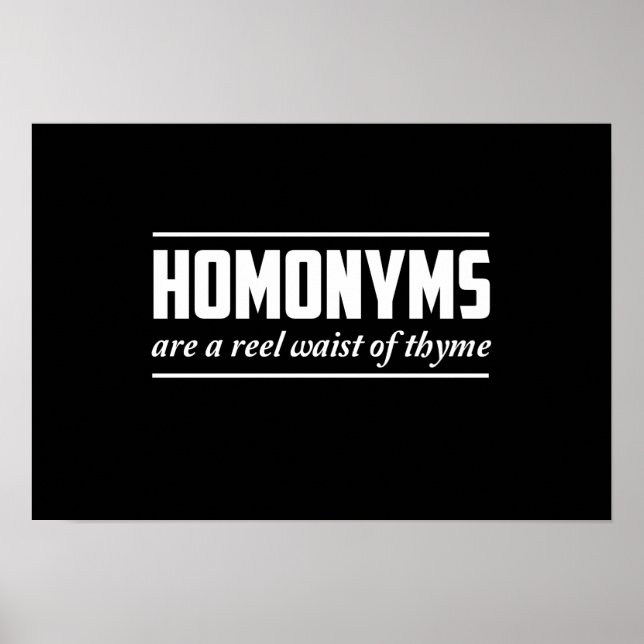 Homonymer Poster (Framsidan)