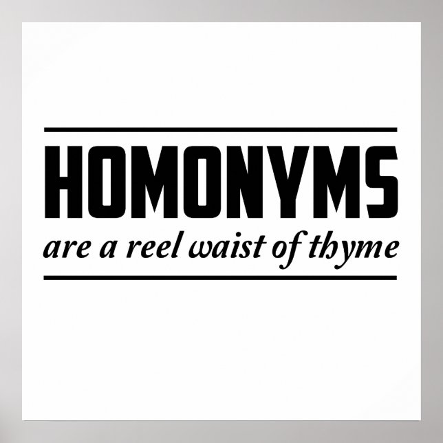 Homonymer Poster (Framsidan)