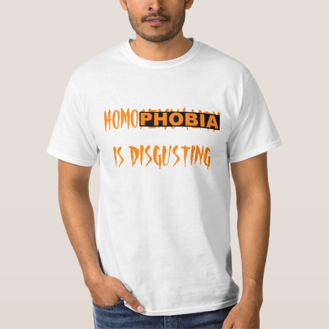 Homophobia är äcklig t shirt (Framsida)