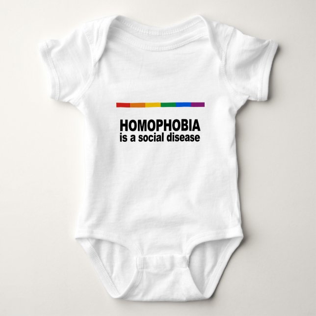 Homophobia är en social sjukdom t-shirt (Framsida)