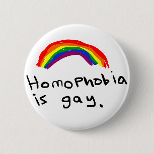 Homophobia är glad klämmer fast knapp