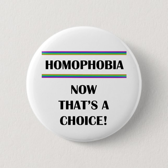 Homophobia….,Nu är det ett primat! Knapp (Framsida)
