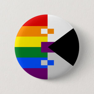 Homoromantic Demisexual klämmer fast Knapp