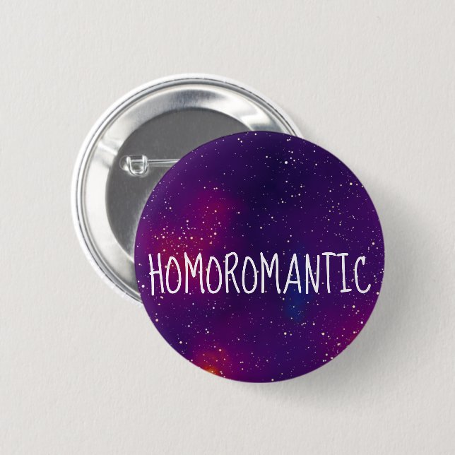Homoromantiskt Anpassade Galaxy Identity Knapp (Framsida & baksida)