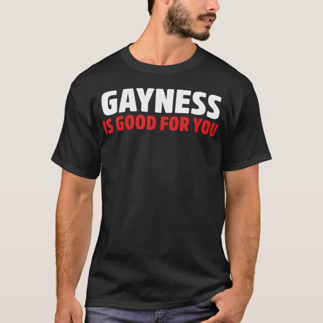 Homosexualitet är bra för dig t shirt (Framsida)