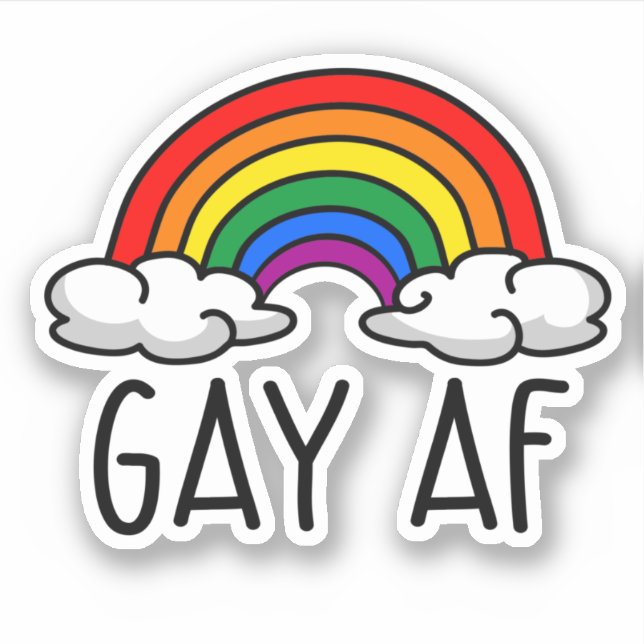 HOMOSexuell AF Klistermärken (Framsida)
