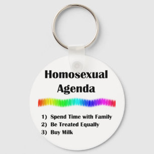 Homosexuell dagordning nyckelring
