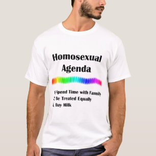 Homosexuell dagordning t shirt