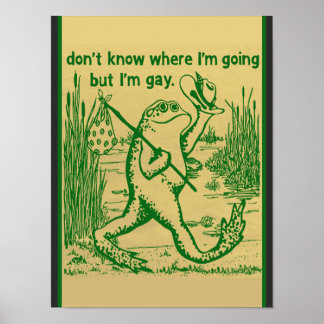 homosexuell groda poster