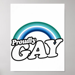 Homosexuell man och stolt poster