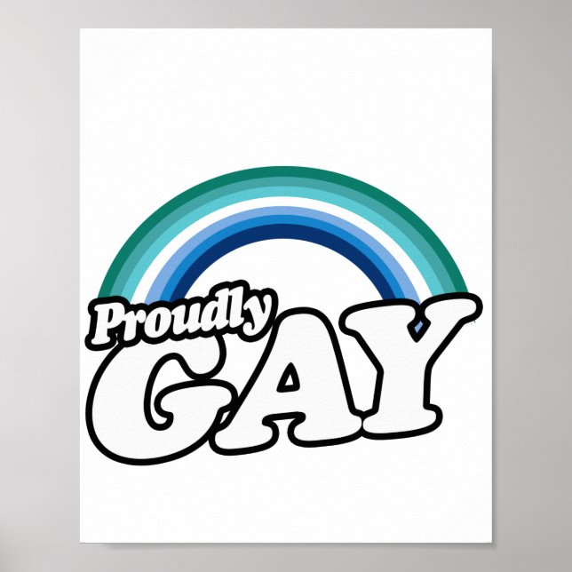 Homosexuell man och stolt poster (Framsidan)