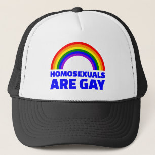 Homosexuell person är glada keps