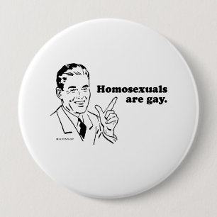 Homosexuell person är glada knapp