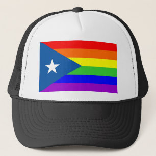 homosexuell person för Puerto Rico glad stolt Truckerkeps