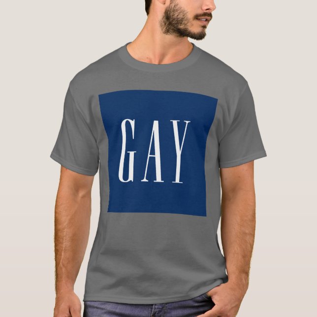 homosexuell present t shirt (Framsida)