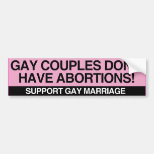 HOMOSEXUELLA PAR ÄKTAR ABORTER -.png Bildekal