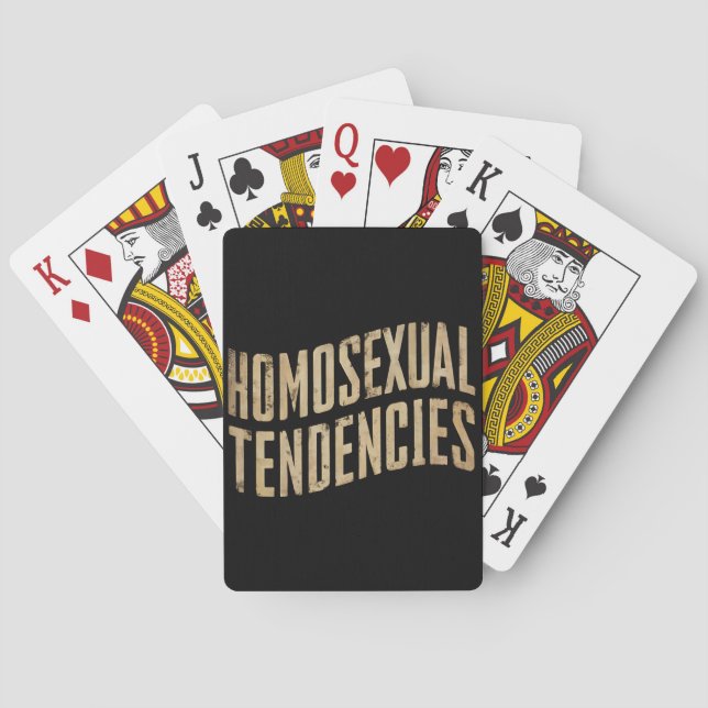 Homosexuella tendendendenguefeber Pridet Lesbisk H Casinokort (Baksidan)