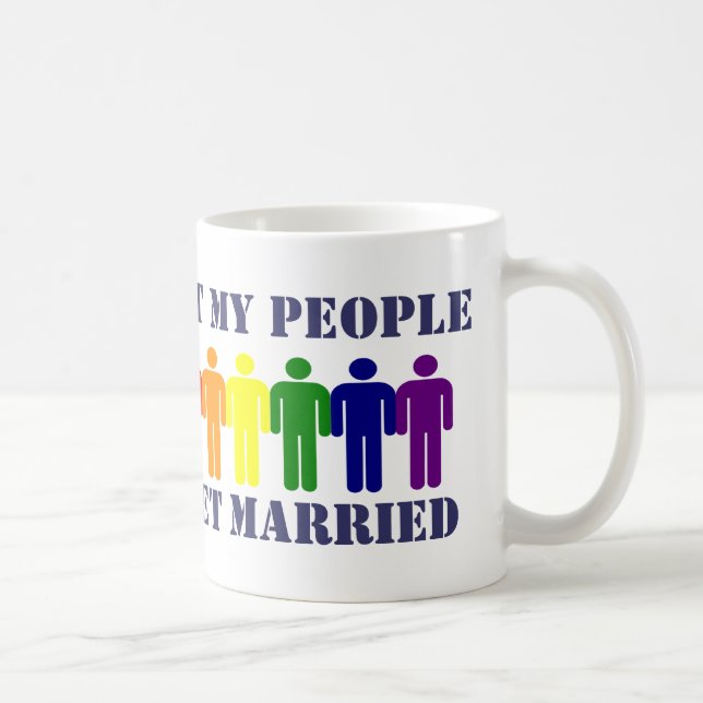 Homosexuellt äktenskap och jämställdhet kaffemugg (Höger)