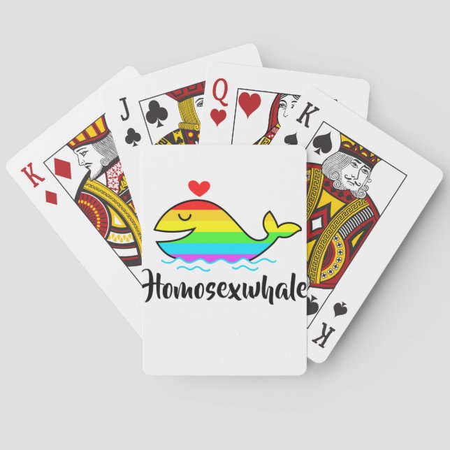 Homosexuwhale | LGBTQ+ Pride  Casinokort (Baksidan)