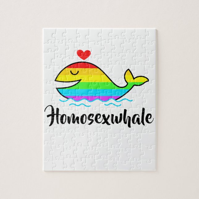 Homosexuwhale | LGBTQ+ Pride  Pussel (Vertikal)