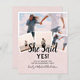 Hon Accepterade! FOTO BRÖLLOPS- ANNONSERING Invita