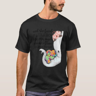 Hon älskade en liten pojke mycket autism elefant M T Shirt