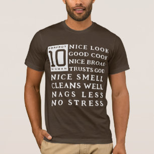 Hon är 10 Perfekten Kvinna T Shirt