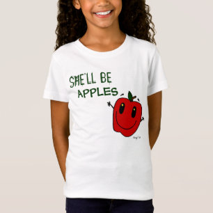 HON ÄR APPLES Girls Baby Doll T-Shirt