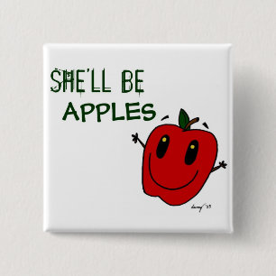 HON ÄR APPLES-Knappen Knapp