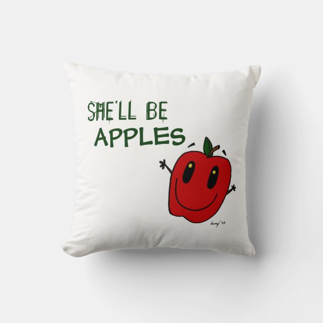 HON ÄR APPLES Pillow Kudde (Framsida)