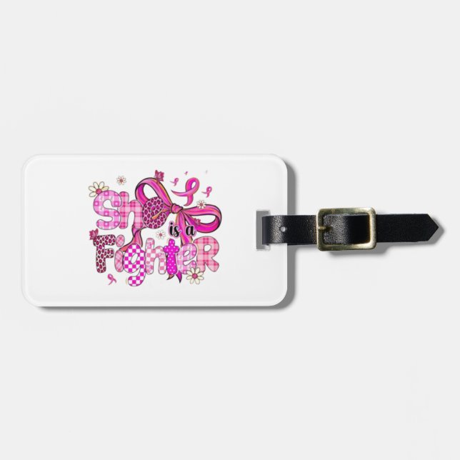 💪 🎀 hon är 💖 🌸 bagagebricka (Horisontell Framsida)