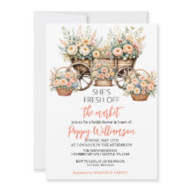 Hon är borta från Inbjudningskort för möhippan