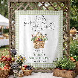 Hon är borta från Market Sage Gingham Välkommen
