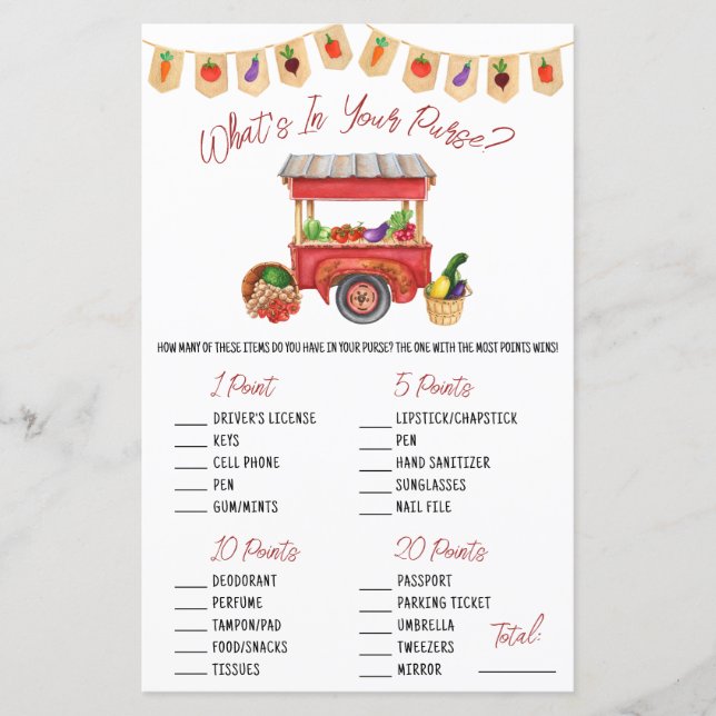 Hon är borta från marknaden! Vad är det i din Purs (Framsida)