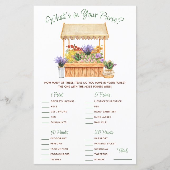 Hon är borta från marknaden! Vad är det i din Purs (Framsida)