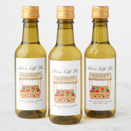 Hon är borta från marknaden vinetikett