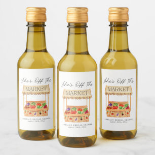 Hon är borta från marknaden vinetikett