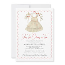 Hon är Cherry på Top Watercolor Baby Shower