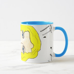 Hon är den blonda baben - stolt blåögd n! mugg