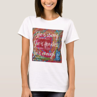 Hon är den starka ScriptureT-tröja T Shirt