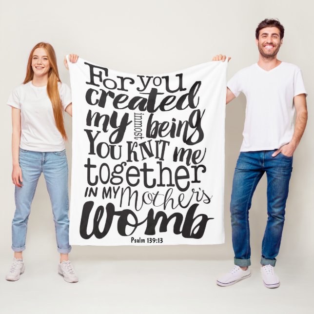 Hon är dyrare än de judiska Proverbs White Fleecefilt (På plats)