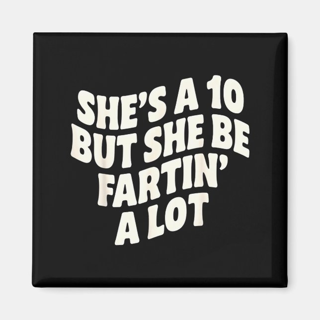 Hon är en 10, men hon fular sig mycket  magnet (Framsidan)