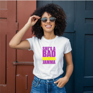Hon är en Bad mamma Jamma Retro T Shirt