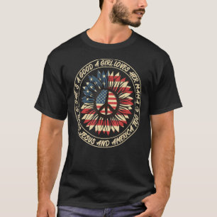 Hon är en Bra Girl Kärlek Hennes Mamma och Gud Sun T Shirt