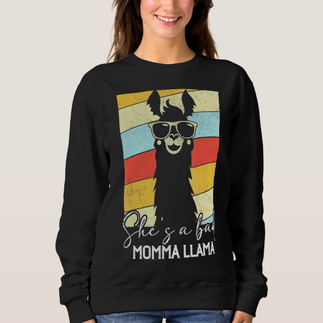 Hon är en dålig mamma Llama Mamma 1 T Shirt (Framsida)