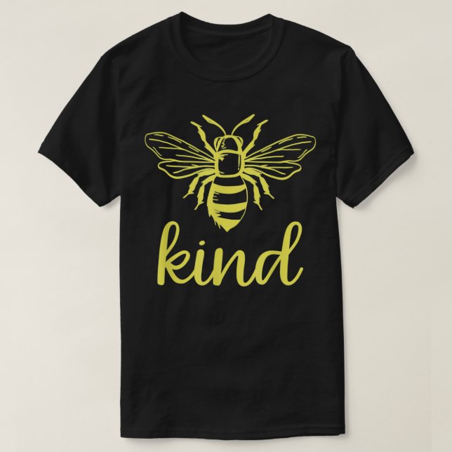 Hon är en drottning Bee Bee Kind T Shirt (Design framsida)