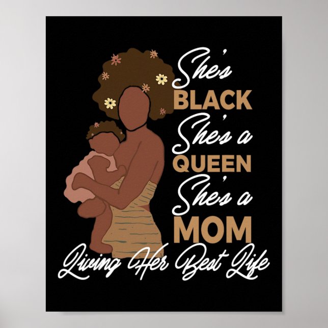 Hon är en drottning. Hon är en Mamma-Black Mamma. Poster (Framsidan)
