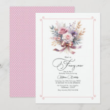 "Hon är en elegant en" blomsterbukett 1-års födels