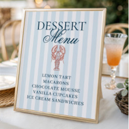 Hon är en fångläger, Stripe Dessert Menu Poster